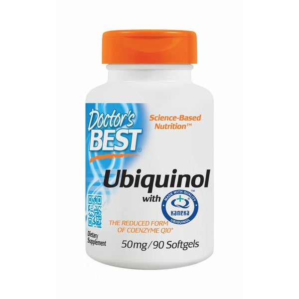 Doctor's Best Ubiquinol with Kaneka QH, Non-GMO, Gluten Free, Soy Free, Heart Health, 50 mg, 90 SoFtgels