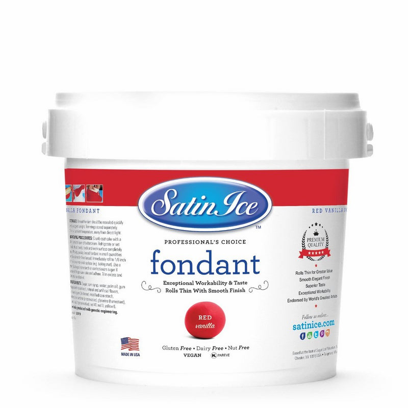 Fondant Red/Vanilla, 5 Lbs