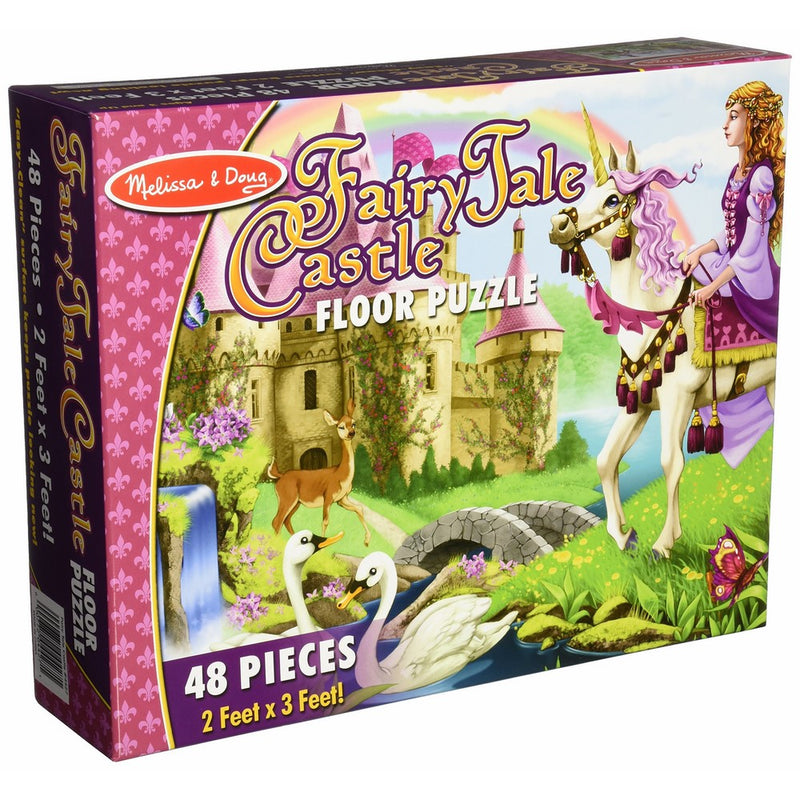 Melissa & Doug Fairy Tale Castle Jumbo Jigsaw Floor Puzzle (48 pcs, 2 x 3 feet)