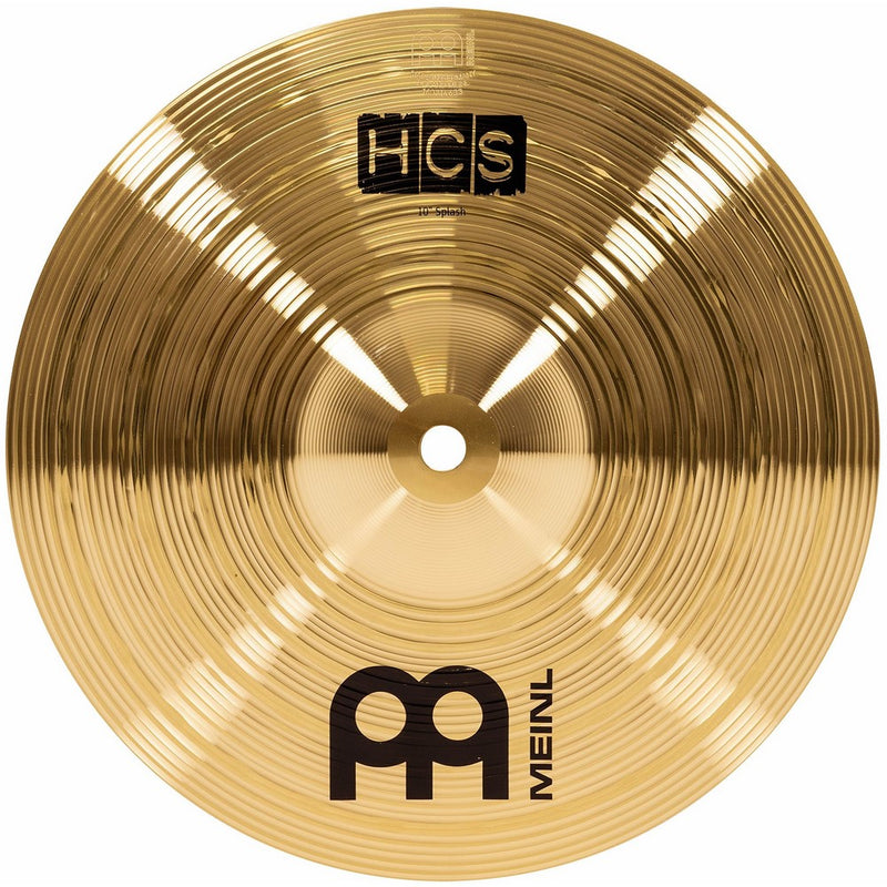 Meinl Cymbals HCS10S 10" HCS Brass Splash Cymbal for Drum Set (VIDEO)