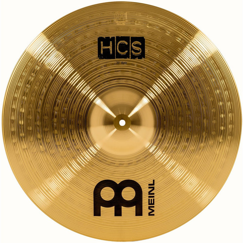 Meinl Cymbals HCS20R 20" HCS Brass Ride Cymbal for Drum Set (VIDEO)