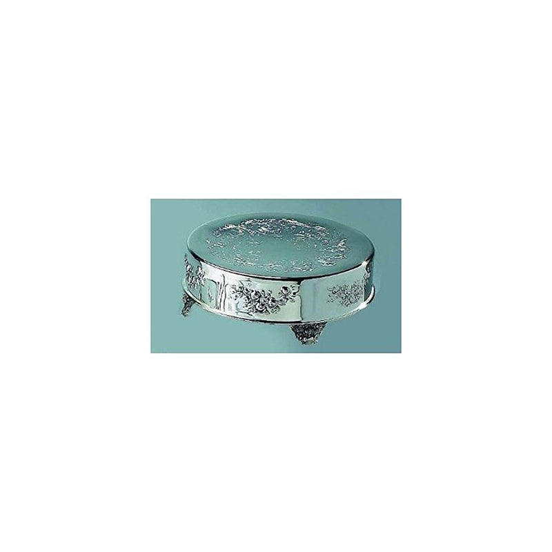Elegance Silver 89901 Silver Plated Round Cake Stand, 14"