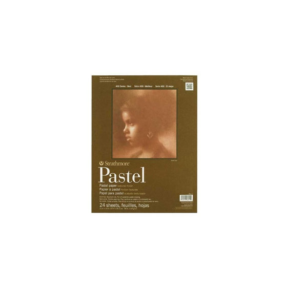 Strathmore 403-11 400 Series Pastel Pad, Assorted Colors, 11"x14" Glue Bound, 24 Sheets