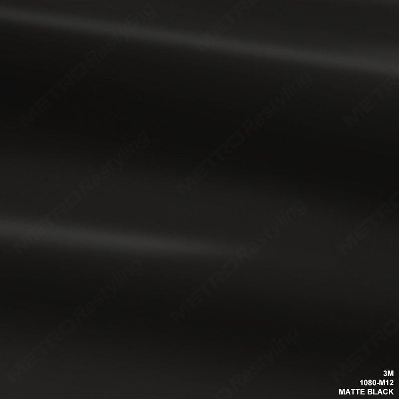 3M 1080 M12 MATTE BLACK 5ft x 1ft (5 Sq/ft) Car Wrap Vinyl Film