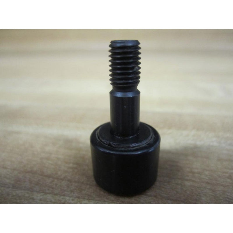 McGill CF5/8 Cam Follower, Standard Stud, Unsealed/Slotted, Inch, Steel, 5/8" Roller Diameter, 7/16" Roller Width, 3/4" Stud Length, 1/4" Thread Size, 1-7/32" Overall Length, 0.250" Stud Diameter