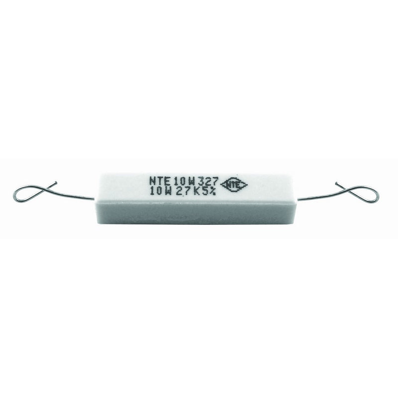 NTE Electronics 10W6D8 Resistor, Wire Wound, Axial Leaded, 5% Tolerance, 6.8 Ohm Resistance, 10W, 550V (Pack of 2)
