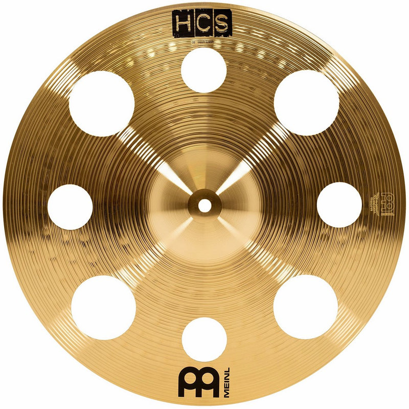 Meinl Cymbals HCS16TRC 16" HCS Brass Trash Crash Cymbal for Drum Set (VIDEO)