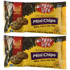Enjoy Life Semi-sweet Chocolate Mini Chips Pck of 2 (Packaging may vary)