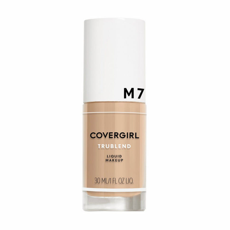 COVERGIRL truBlend Liquid Foundation Makeup Soft Honey M7, 1 oz (packaging may vary)