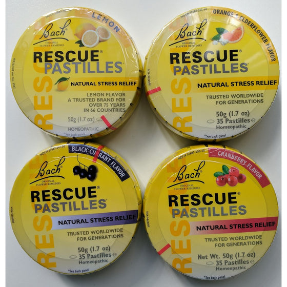 Bach Rescue Pastilles Variety Pack of 4