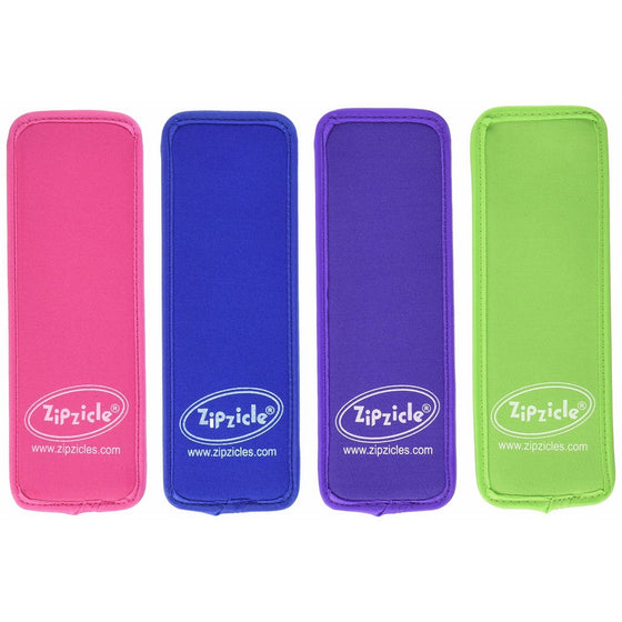 Zipzicle Neoprene Ice Pop Sleeves, 4-Pack