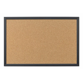 U Brands Cork Bulletin Board, 35 x 23 Inches, Black Frame