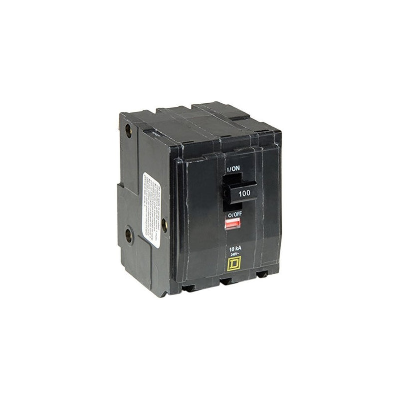 Square D by Schneider Electric QO3100 QO 100 Amp Three-Pole Circuit Breaker, ,