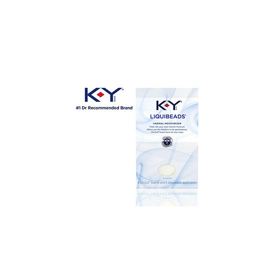 K-Y Liquibeads Vaginal Moisturizer, 6 Beads (Pack of 3)