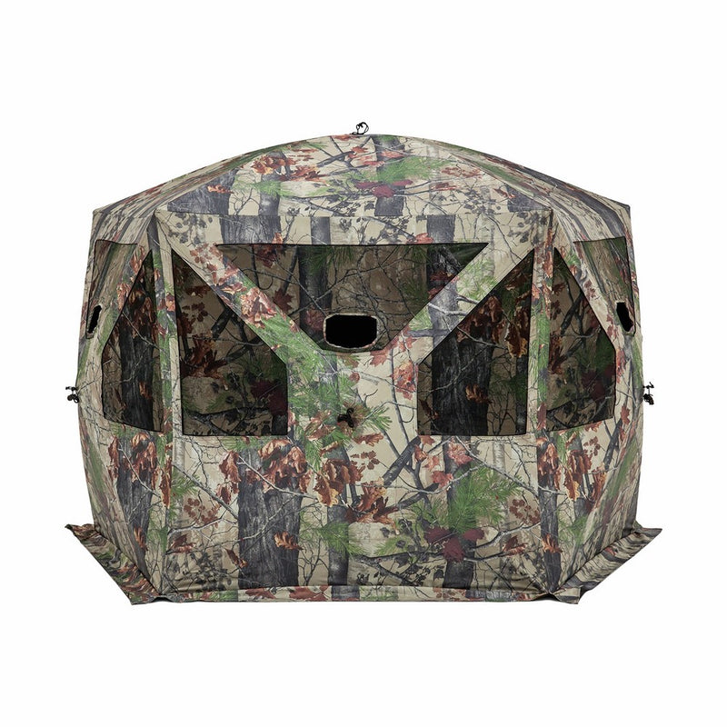 Barronett Blinds PT550BW Pentagon Pop Up Portable Hunting Blind, Bloodtrail Backwoods Camo