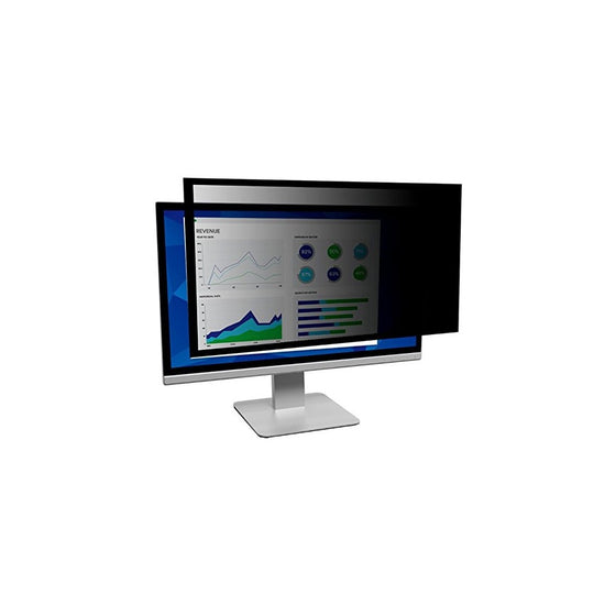 3M Framed Privacy Filter for 27" Widescreen Monitor, Protects your confidential information, Reduces glare, reflections and blue light, Easy to attach (PF270W9F)