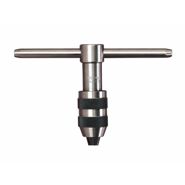 Starrett 93B T-Handle Tap Wrench, 7/32" - 7/16" Tap Size, 5/32" - 1/4" Square Shank Diameter, 2-1/2" Body Length