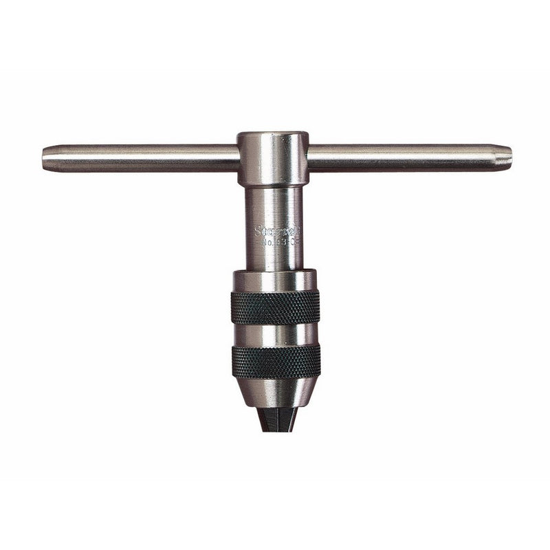 Starrett 93B T-Handle Tap Wrench, 7/32" - 7/16" Tap Size, 5/32" - 1/4" Square Shank Diameter, 2-1/2" Body Length