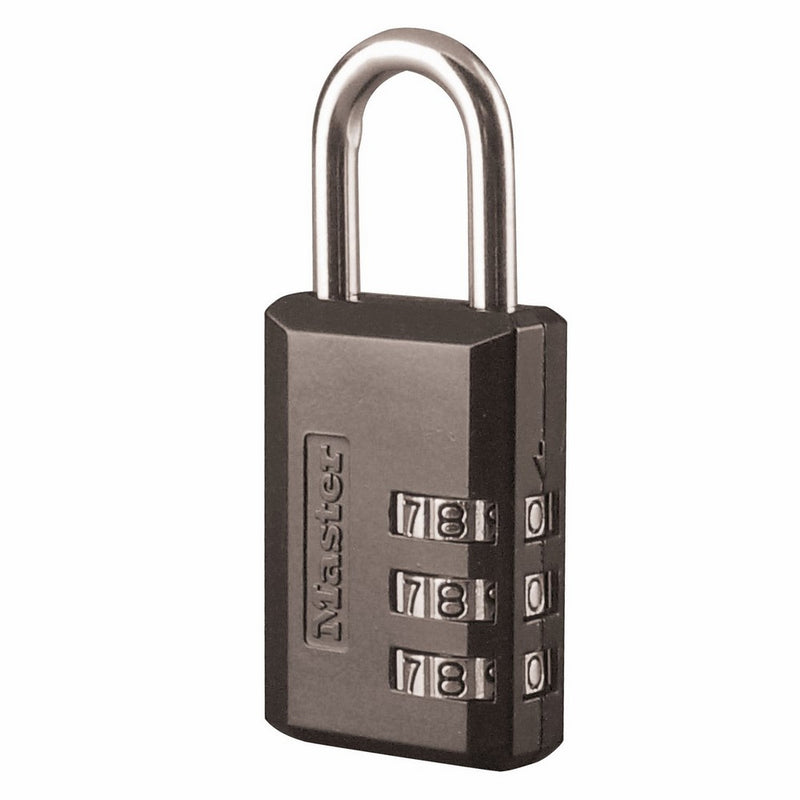 Master Lock Padlock, Set Your Own Combination Luggage Lock, 1-3/16 in. Wide, 647D