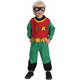 Rubie's Baby Boy's Teen Titans Robin Romper Costume, Multi, 12-24 Months