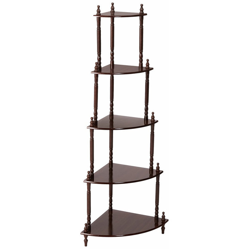 Frenchi Home Furnishing Cherry 5-Tier Corner Stand