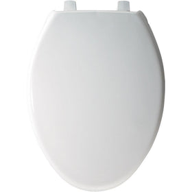 Church 383SS 000 Commercial Plastic Elongated Toilet Seat, White