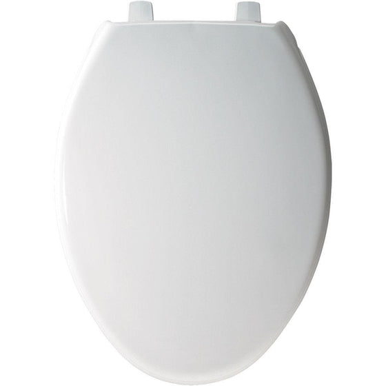 Church 383SS 000 Commercial Plastic Elongated Toilet Seat, White