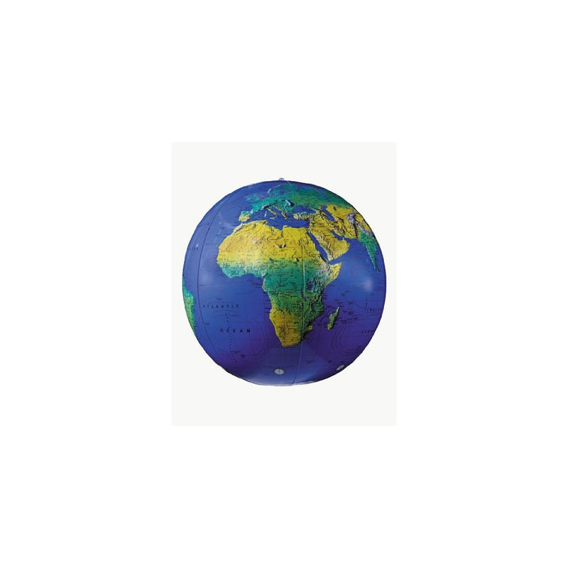 Replogle Globes Inflatable Topographical Globe, Dark Blue Ocean, 12-Inch Diameter