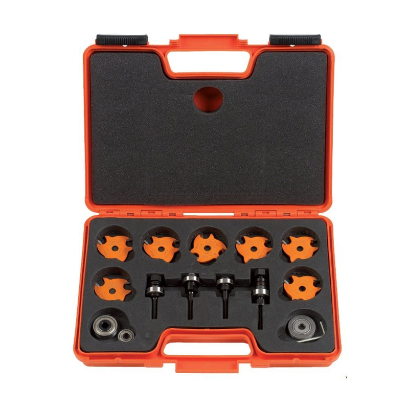 CMT 823.001.11 Slot Cutter Set in Carrying Case, 8mm bore, Carbide-Tipped