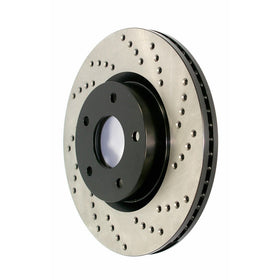 StopTech 128.34101L Sport Cross Drilled Brake Rotor (Front Left), 1 Pack