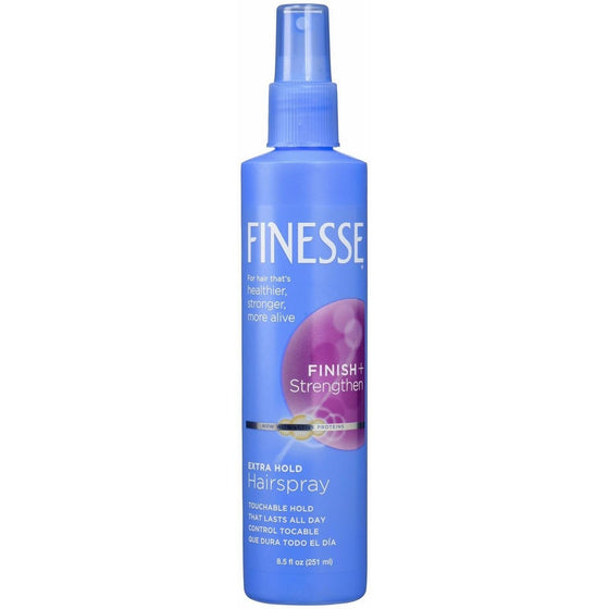 Finesse Finish Strengthen Extra Hold Non-Aerosol Hair Spray, 8.5 oz