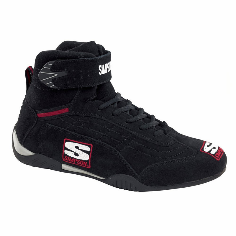 Simpson Racing AD900BK Adrenaline Black Size 9 SFI Approved Driving Shoes