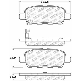 StopTech 309.09050 Street Performance Rear Brake Pad