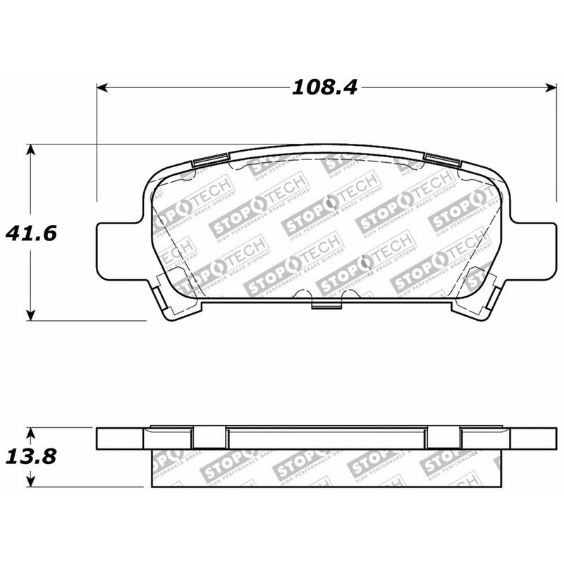 StopTech 309.07700 Street Performance Rear Brake Pad