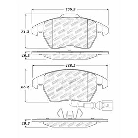 StopTech 309.11070 Street Performance Front Brake Pad