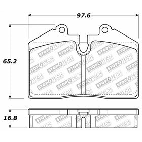 StopTech 309.06090 Street Performance Front Brake Pad