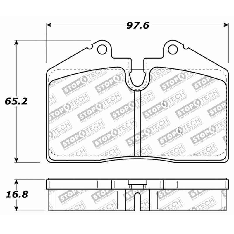 StopTech 309.06090 Street Performance Front Brake Pad