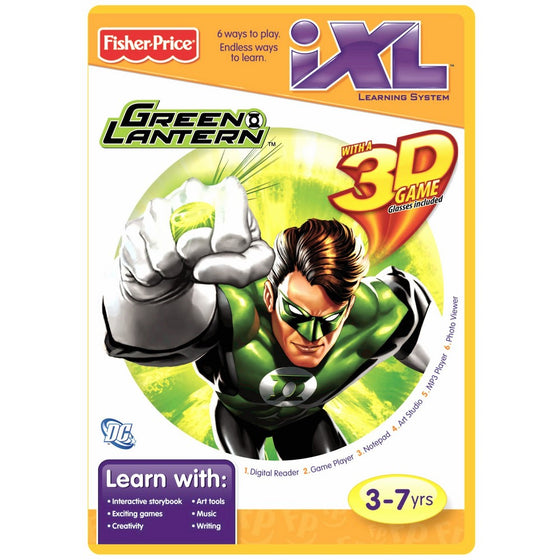 Fisher-Price iXL Learning System Software Green Lantern 3D