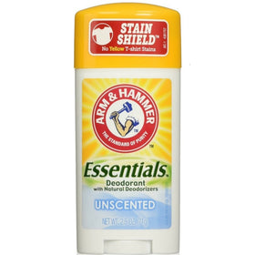 Arm & Hammer Essentials Natural Unscented Deodorant -2.5 oz (Quantity of 5)