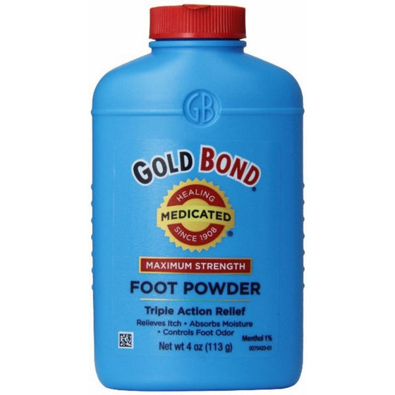 Gold Bond Foot Pwd Size 4z Gold Bond Medicated Foot Powder Triple Action Relief