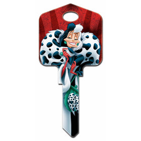 Disney Cruella De Vil Kwikset KW1 House Key New