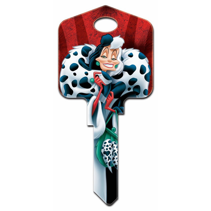 Disney Cruella De Vil Kwikset KW1 House Key New
