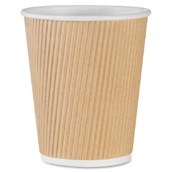 Genuine Joe GJO11256CT Insulated Ripple Hot Cup, 10-Ounce Capacity (Pack of 500)