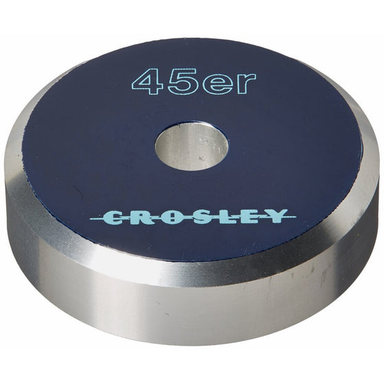 Crosley CR9001A-BL Aluminum 45 Adapter, Blue