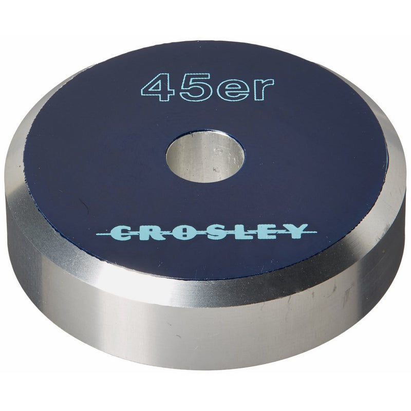 Crosley CR9001A-BL Aluminum 45 Adapter, Blue