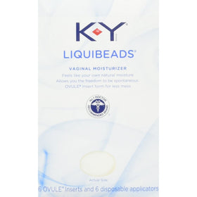 K-Y Liquibeads Vaginal Moisturizer, 6 Beads