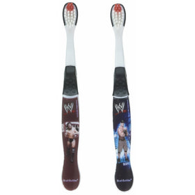 WWE John Cena, CM Punk, and Daniel Bryan Toothbrushes - 2 Pack - Assorted Styles and Colors, Wrestlers May Vary