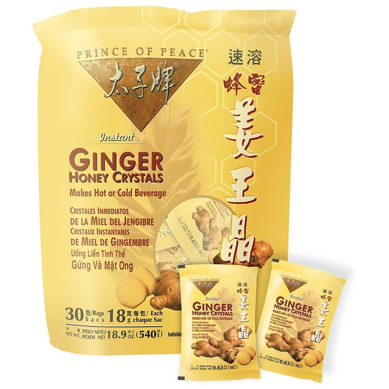 Prince of Peace Instant Ginger Honey Crystals (Pack of 5 x 30ct)