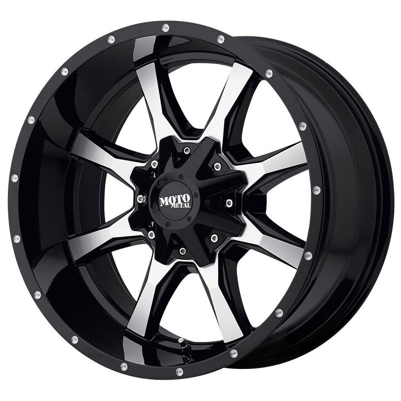 Moto Metal MO970 Gloss Black Wheel Machined With Milled Accents (17x8"/5x127,139.7mm, 00mm offset)