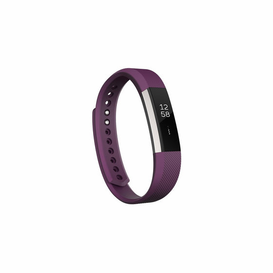 Fitbit Alta Fitness Tracker, Silver/Plum, Small (US Version)